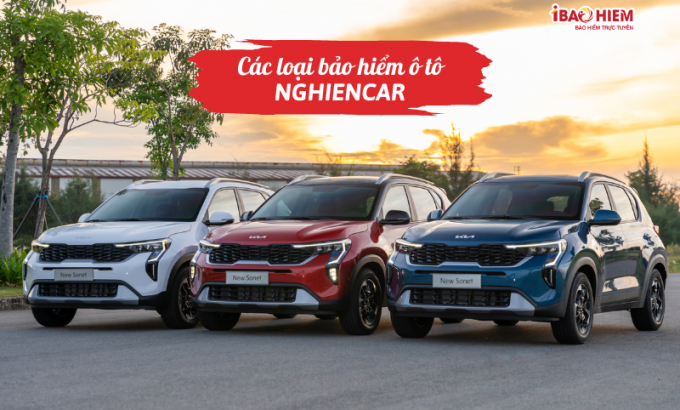 Các loại bảo hiểm ô tô nghiencar